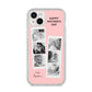 Pink Mothers Day Photo Strips iPhone 14 Plus Clear Tough Case Starlight