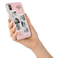 Pink Mothers Day Photo Strips iPhone X Bumper Case on Silver iPhone Alternative Image 2