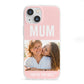 Pink Mothers Day Photo iPhone 13 Mini Clear Bumper Case