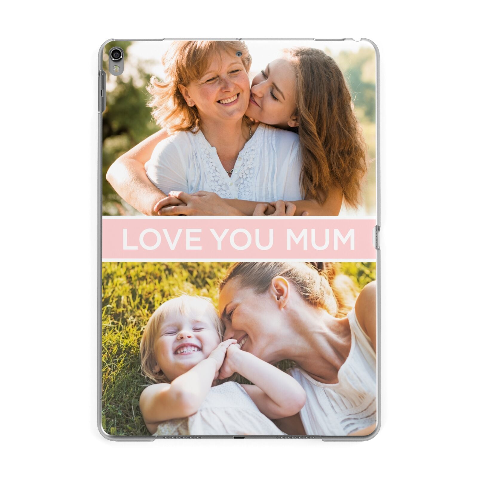 Pink Mothers Day Photos Apple iPad Grey Case