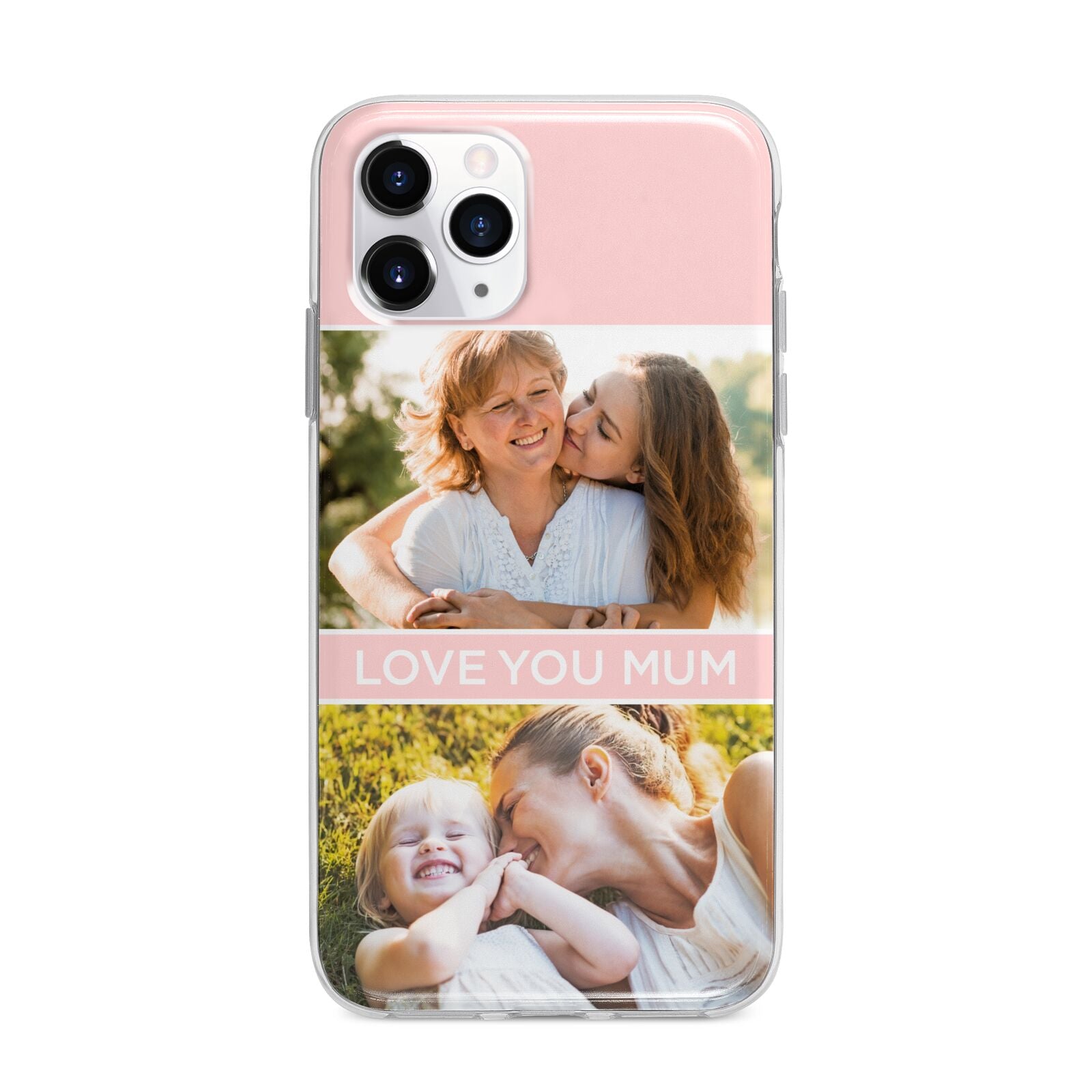 Pink Mothers Day Photos Apple iPhone 11 Pro Max in Silver with Bumper Case