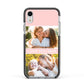 Pink Mothers Day Photos Apple iPhone XR Impact Case Black Edge on Silver Phone