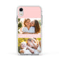 Pink Mothers Day Photos Apple iPhone XR Impact Case White Edge on Silver Phone