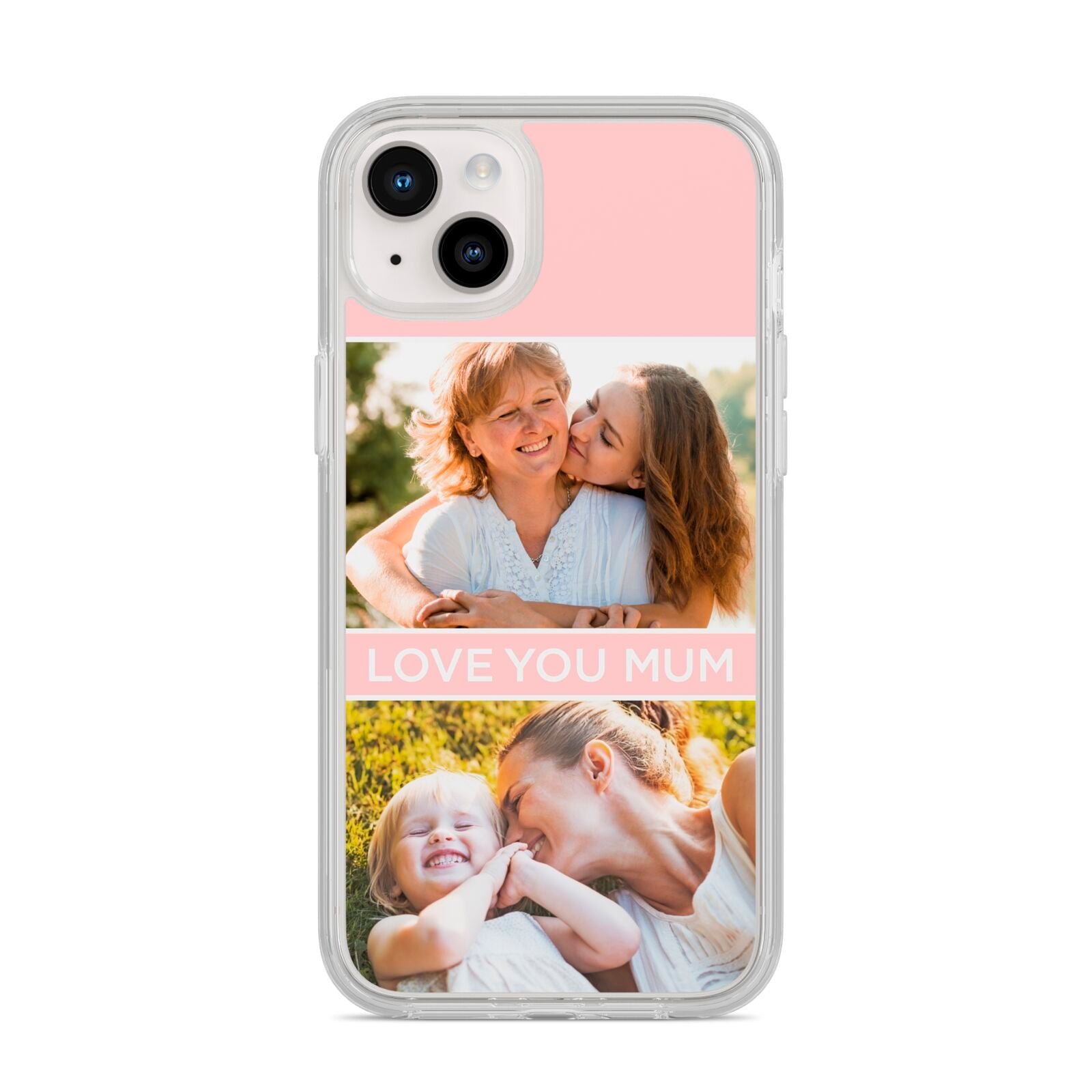 Pink Mothers Day Photos iPhone 14 Plus Clear Tough Case Starlight