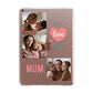 Pink Mum Photo Collage Apple iPad Rose Gold Case