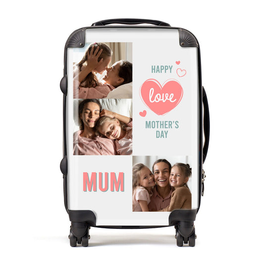 Pink Mum Photo Collage Suitcase