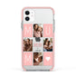 Pink Mum Photo Tiles Apple iPhone 11 in White with Pink Impact Case