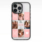 Pink Mum Photo Tiles iPhone 13 Pro Black Impact Case on Silver phone