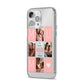 Pink Mum Photo Tiles iPhone 14 Pro Max Clear Tough Case Silver Angled Image