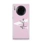Pink Personalised Initial Name Huawei Mate 30 Pro Phone Case