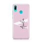Pink Personalised Initial Name Huawei P Smart 2019 Case
