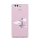 Pink Personalised Initial Name Huawei P9 Case