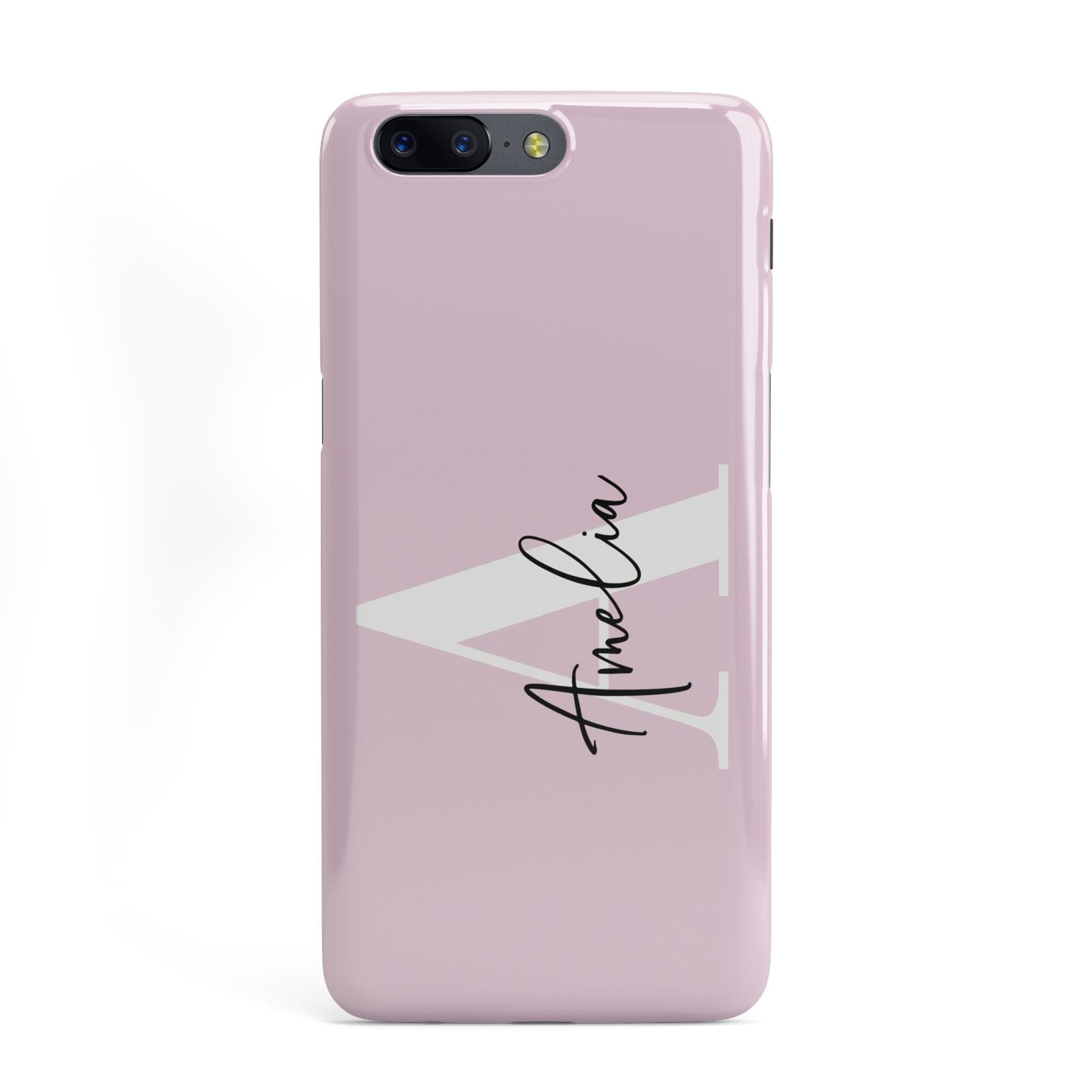 Pink Personalised Initial Name OnePlus Case