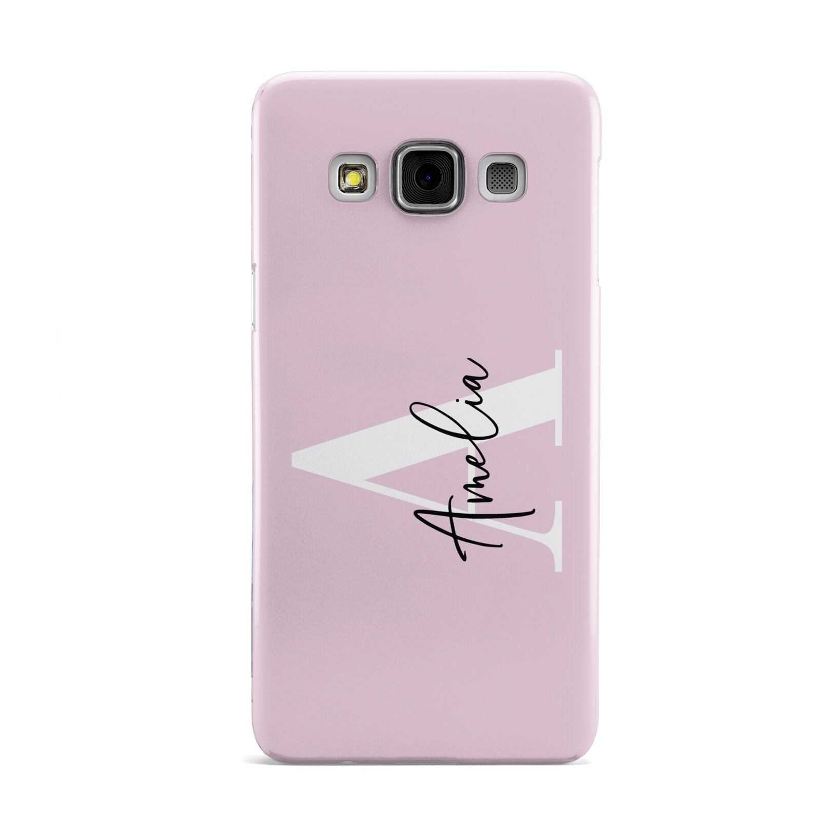 Pink Personalised Initial Name Samsung Galaxy A3 Case