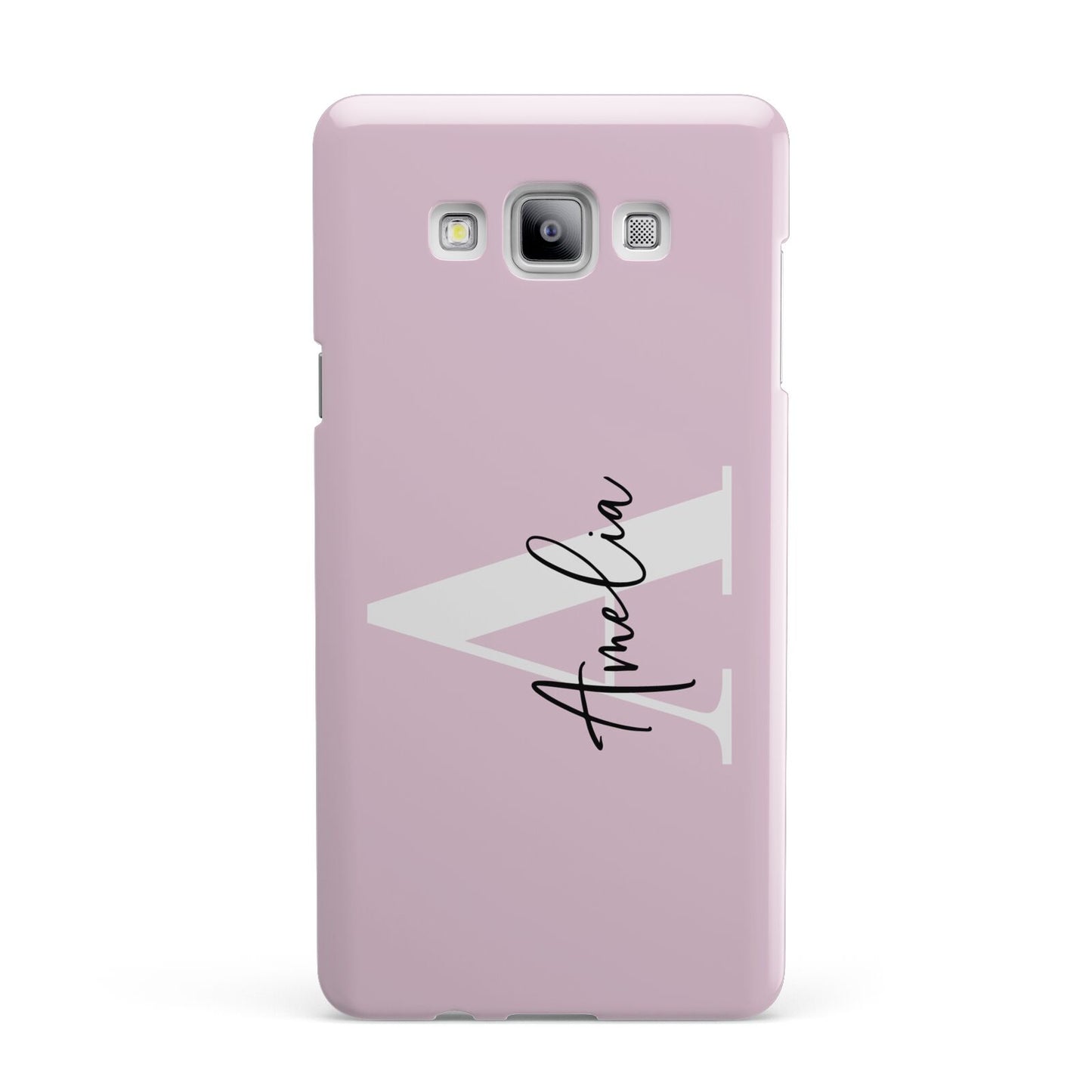 Pink Personalised Initial Name Samsung Galaxy A7 2015 Case