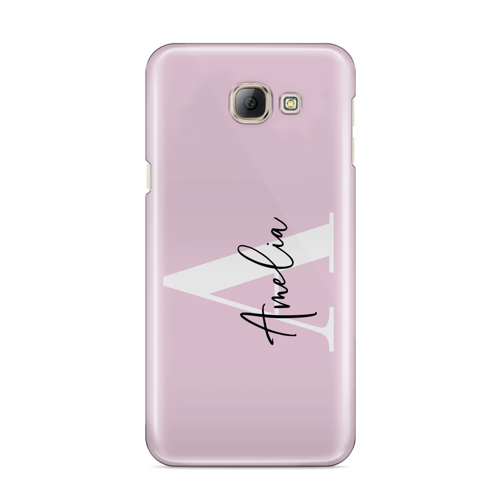 Pink Personalised Initial Name Samsung Galaxy A8 2016 Case