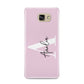 Pink Personalised Initial Name Samsung Galaxy A9 2016 Case on gold phone