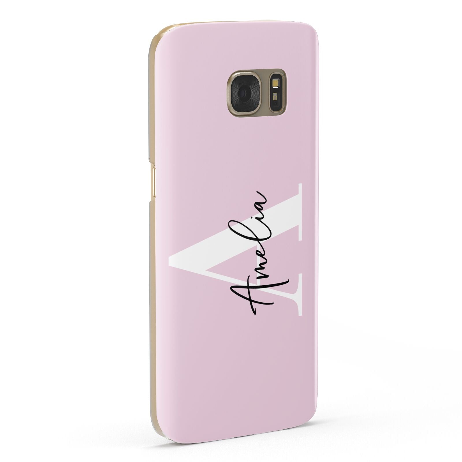 Pink Personalised Initial Name Samsung Galaxy Case Fourty Five Degrees
