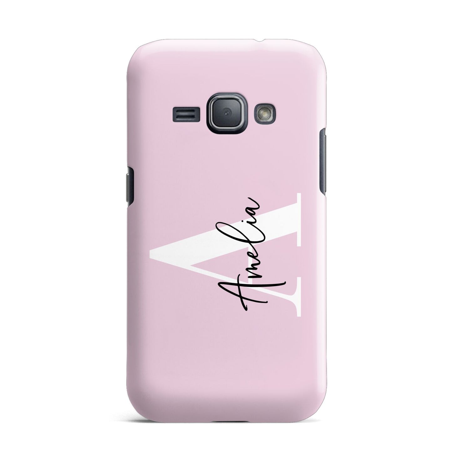 Pink Personalised Initial Name Samsung Galaxy J1 2016 Case