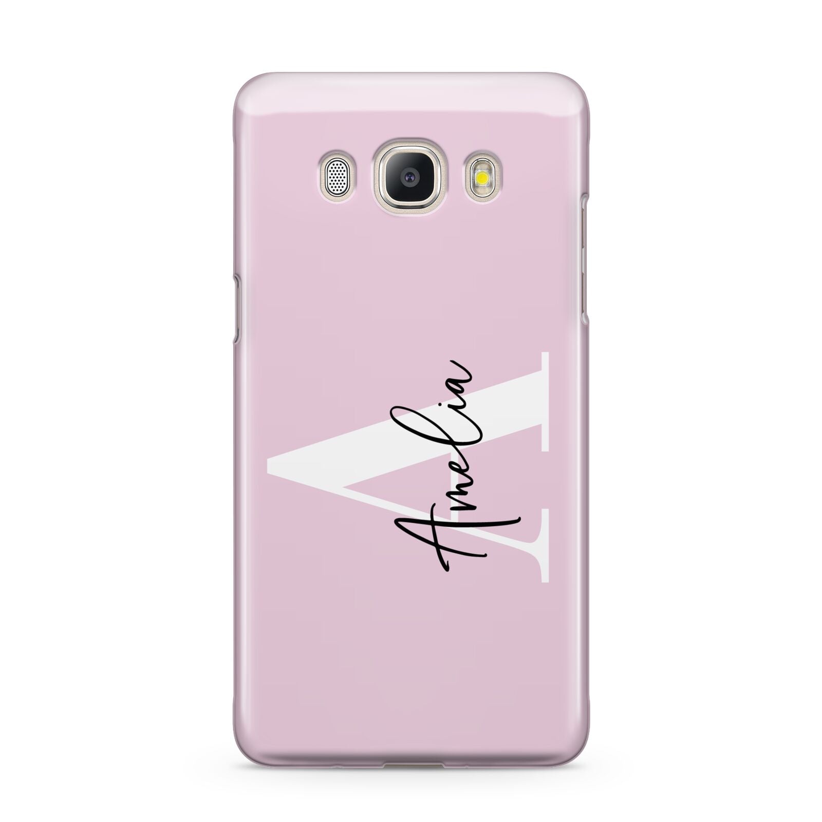 Pink Personalised Initial Name Samsung Galaxy J5 2016 Case