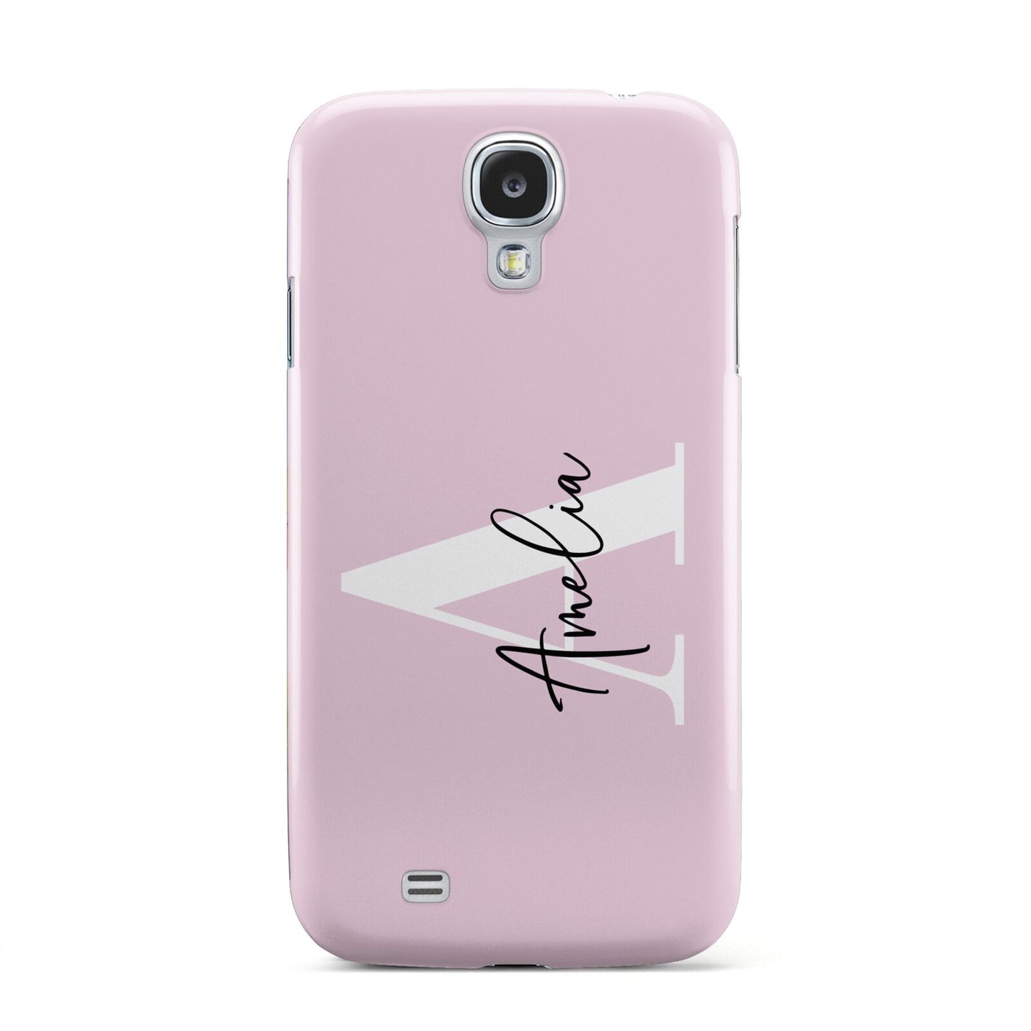 Pink Personalised Initial Name Samsung Galaxy S4 Case