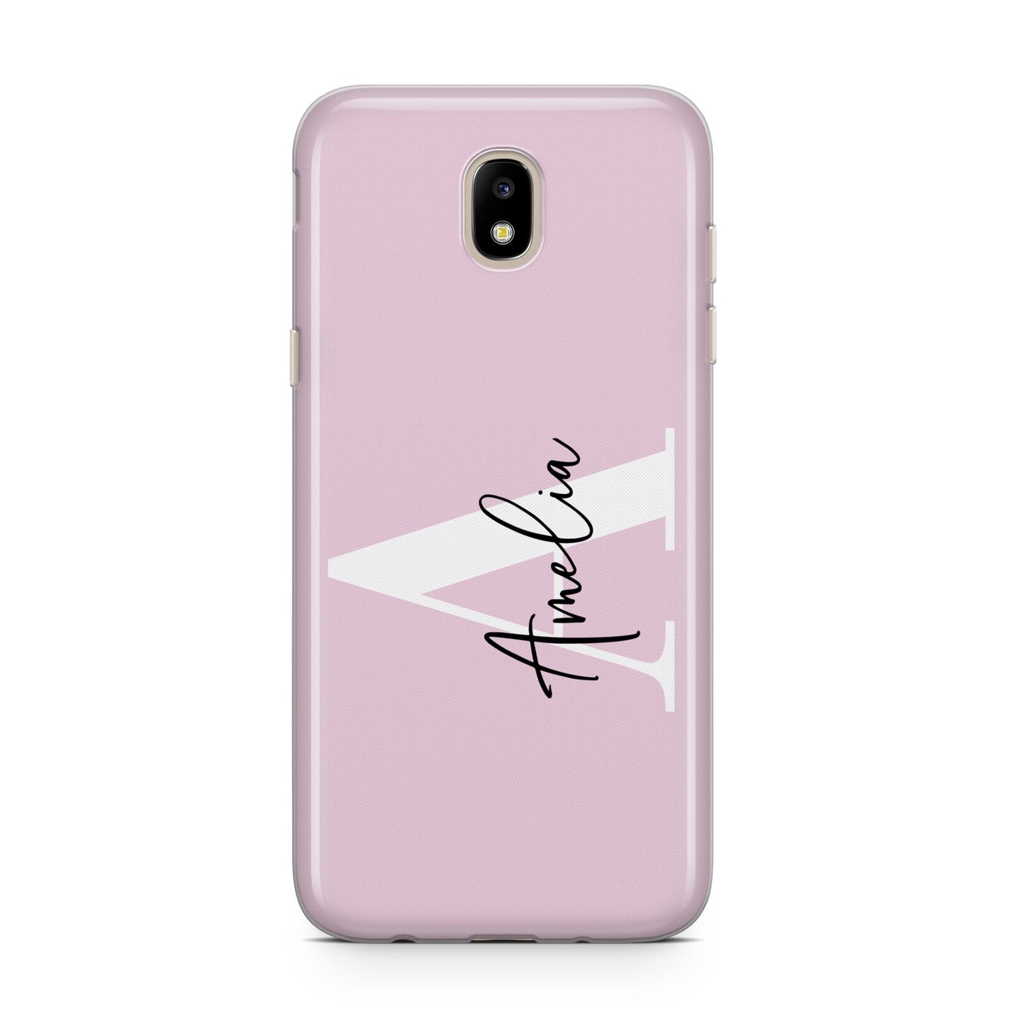 Pink Personalised Initial Name Samsung J5 2017 Case