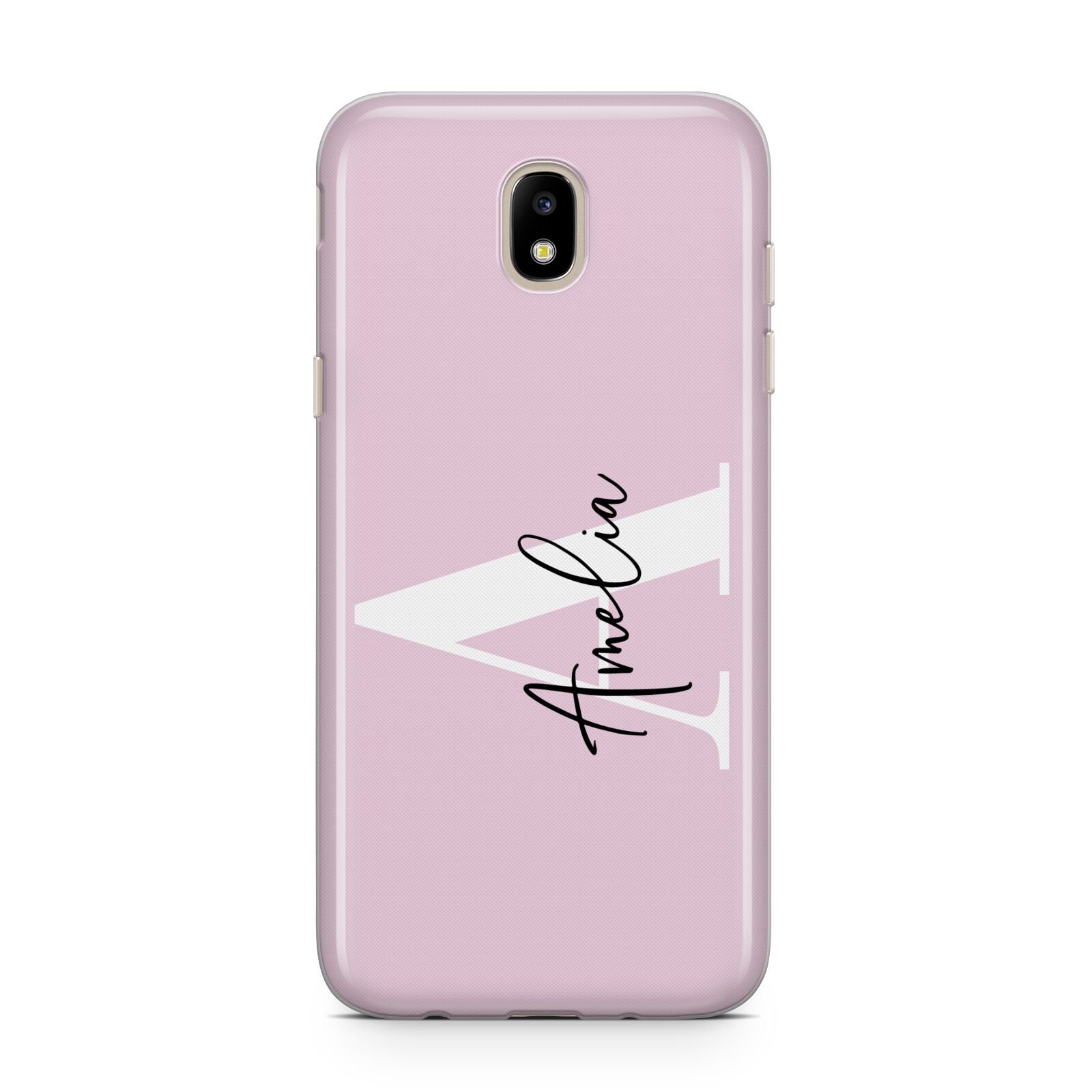 Pink Personalised Initial Name Samsung J5 2017 Case