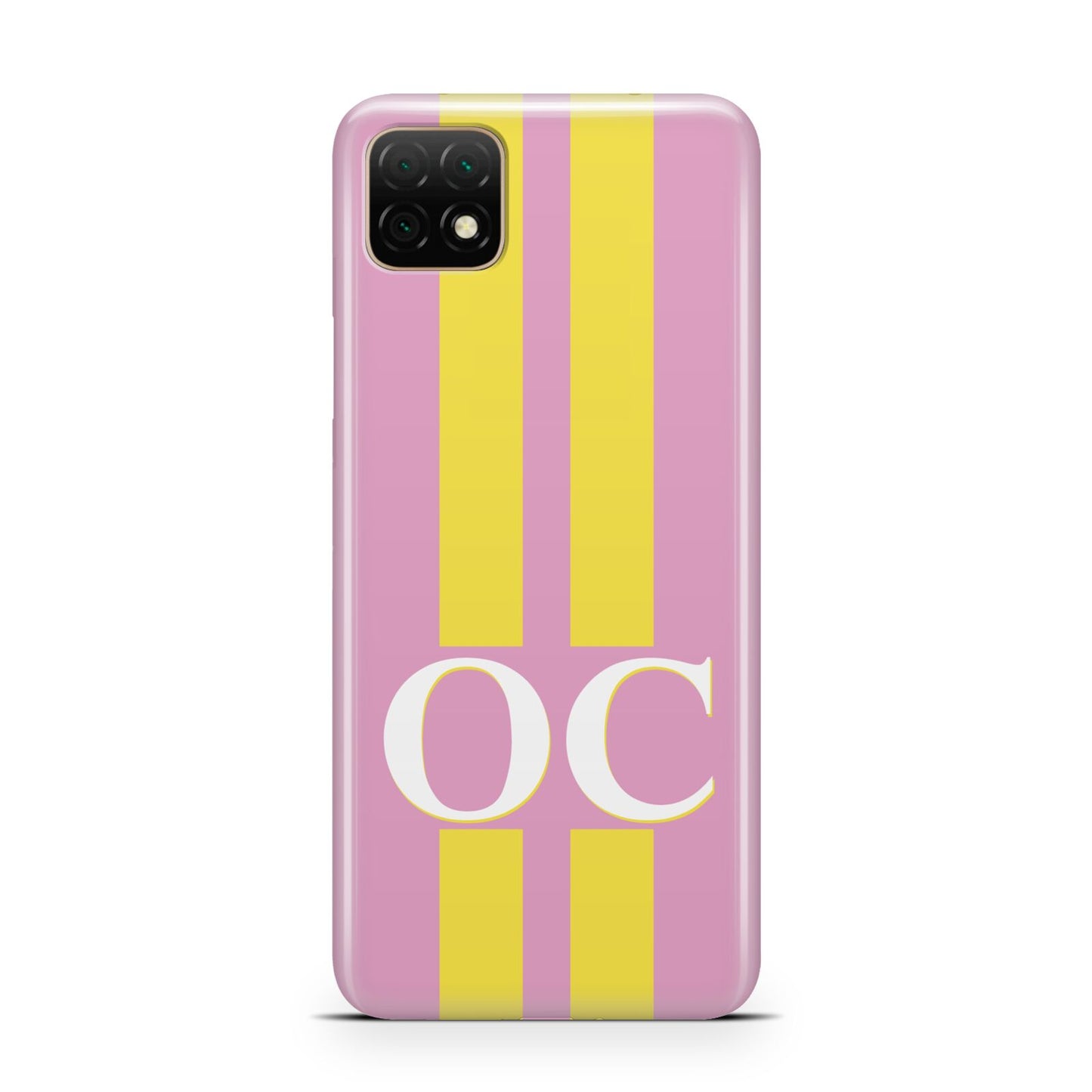 Pink Personalised Initials Huawei Enjoy 20 Phone Case
