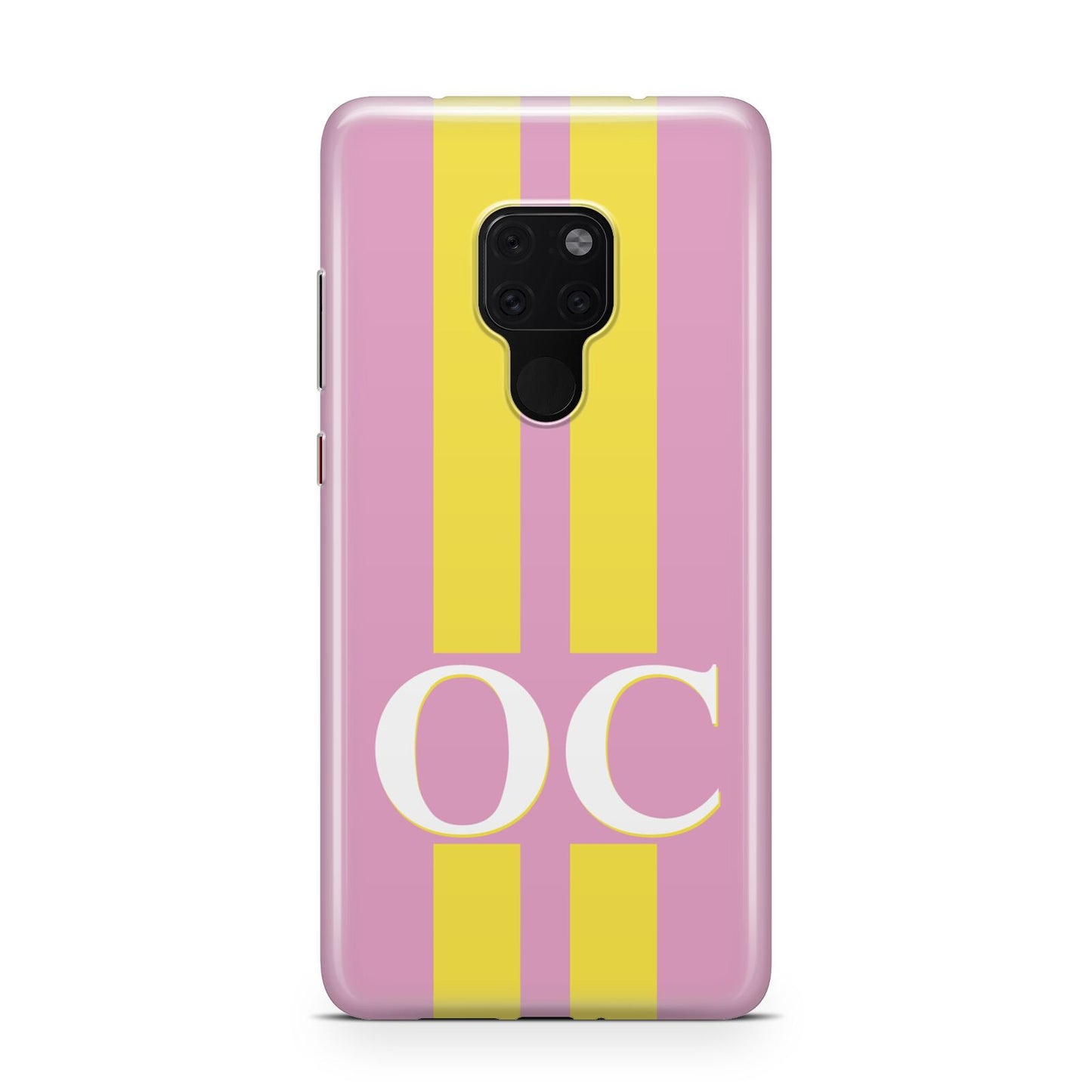 Pink Personalised Initials Huawei Mate 20 Phone Case