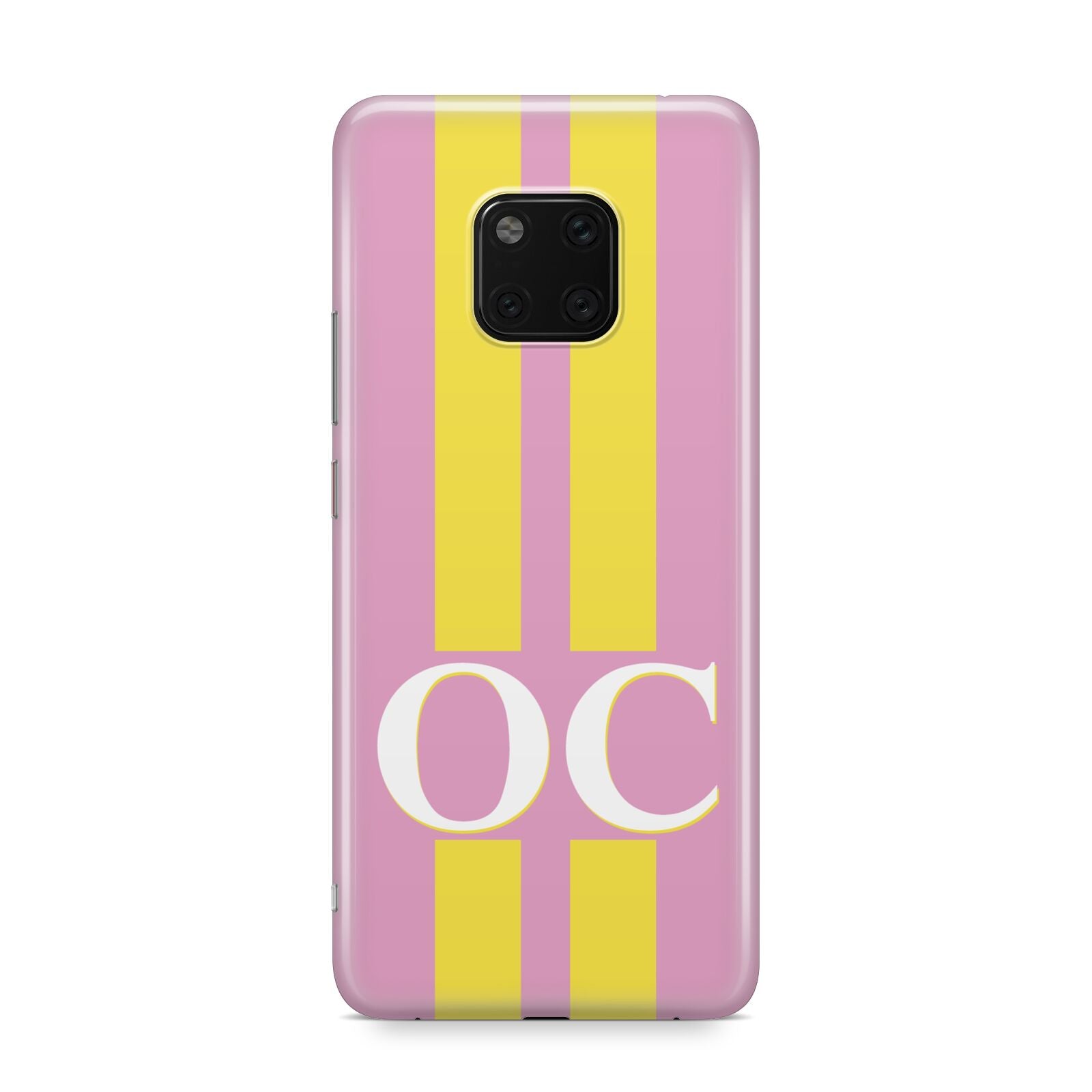 Pink Personalised Initials Huawei Mate 20 Pro Phone Case