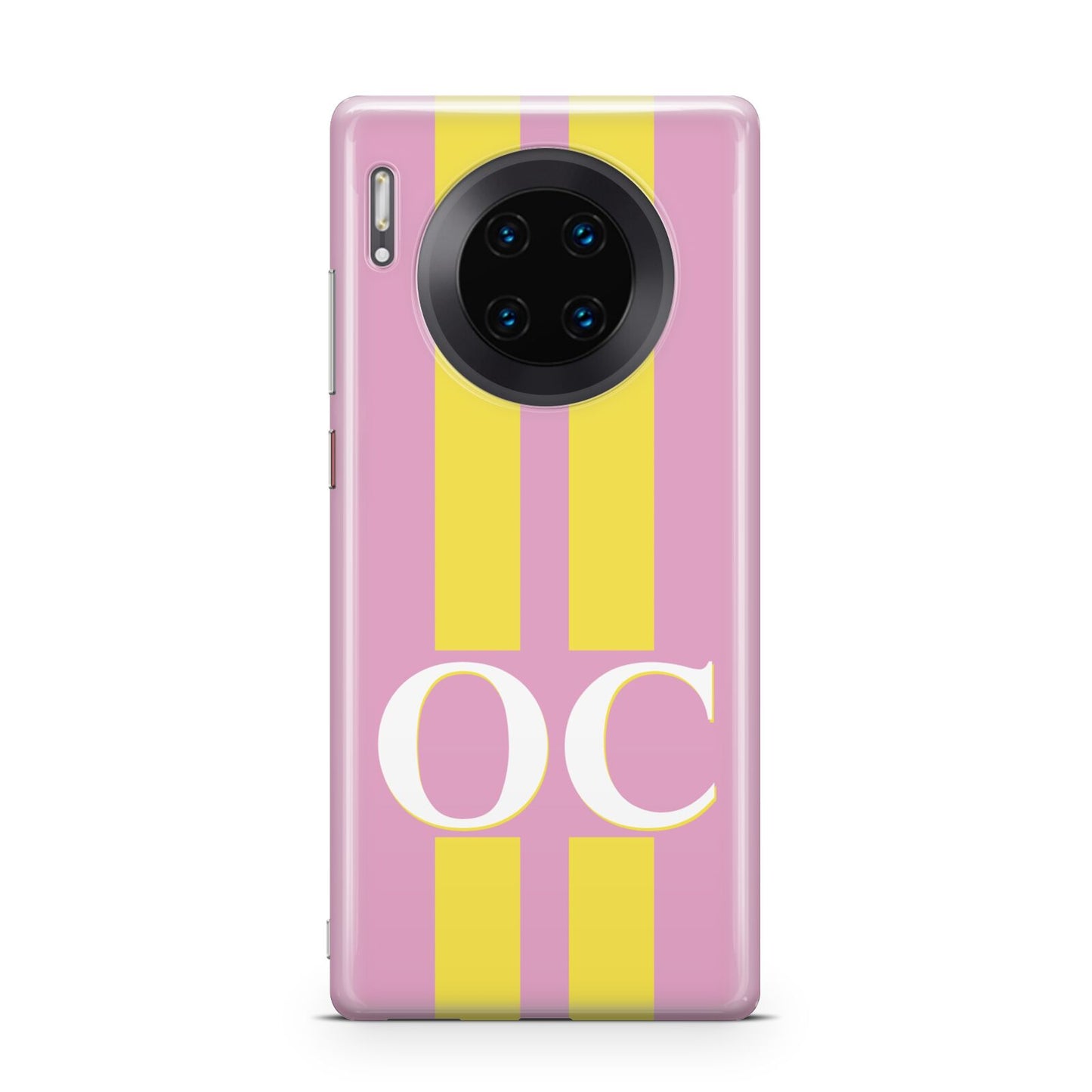 Pink Personalised Initials Huawei Mate 30 Pro Phone Case