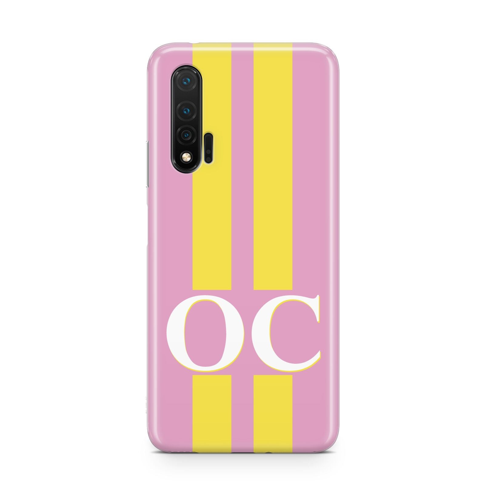 Pink Personalised Initials Huawei Nova 6 Phone Case