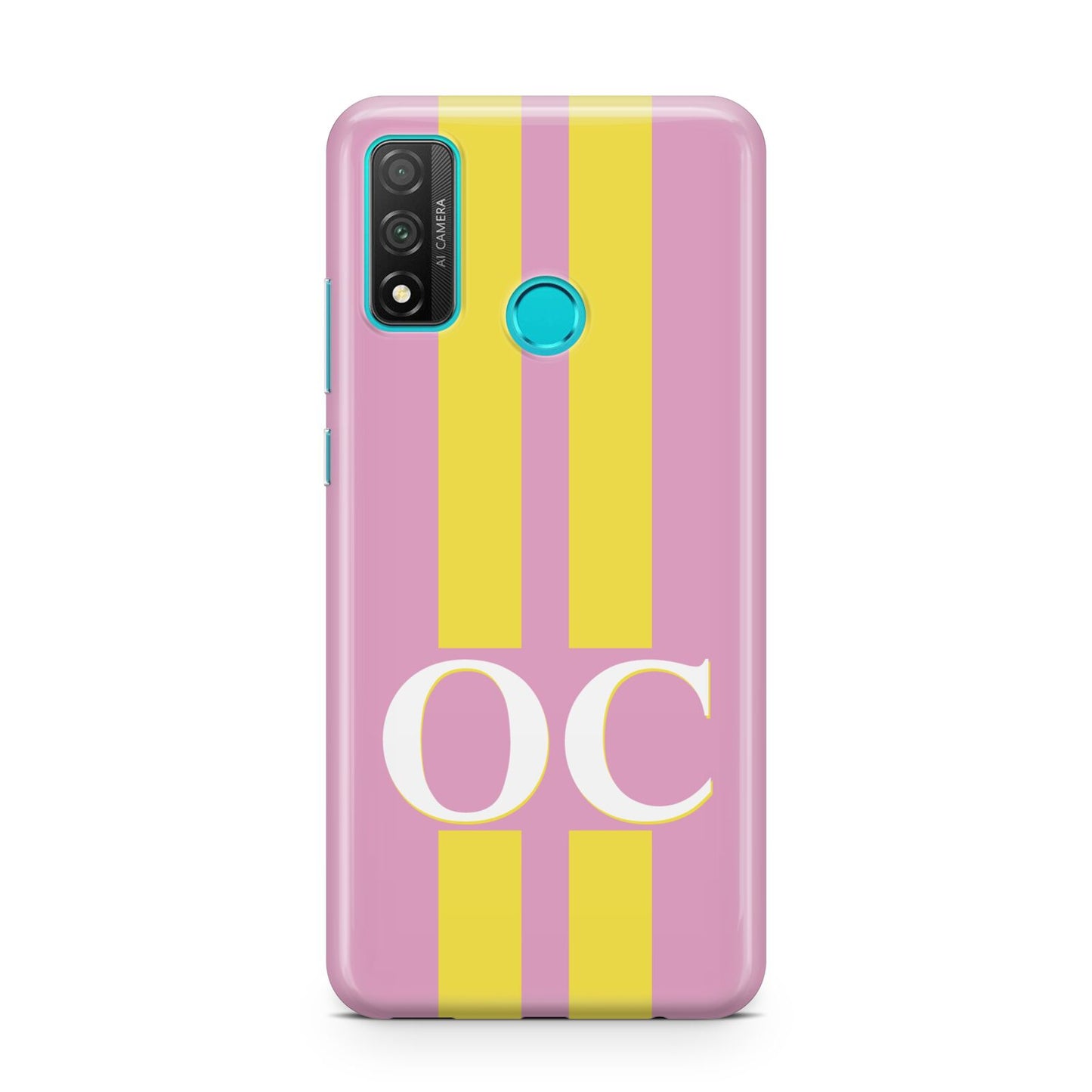Pink Personalised Initials Huawei P Smart 2020