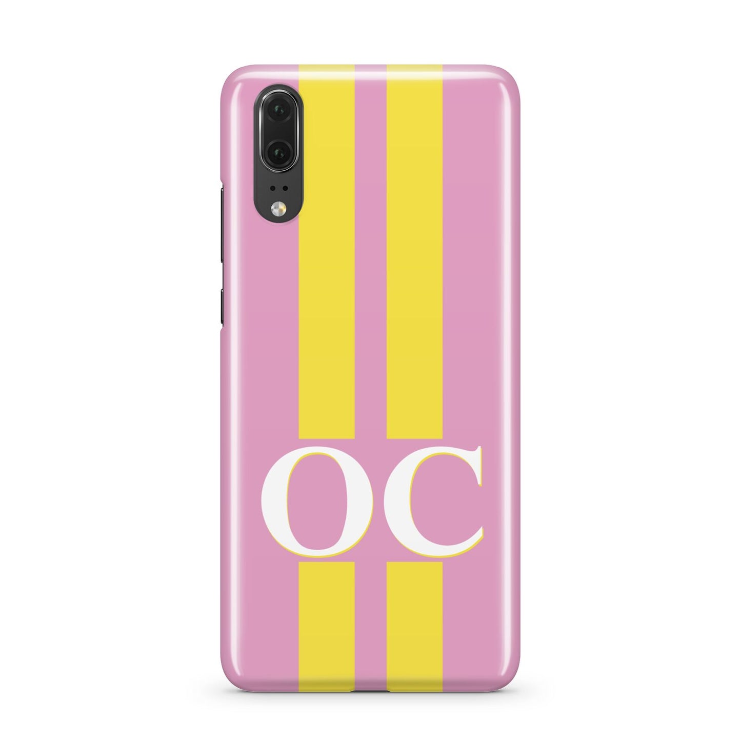 Pink Personalised Initials Huawei P20 Phone Case