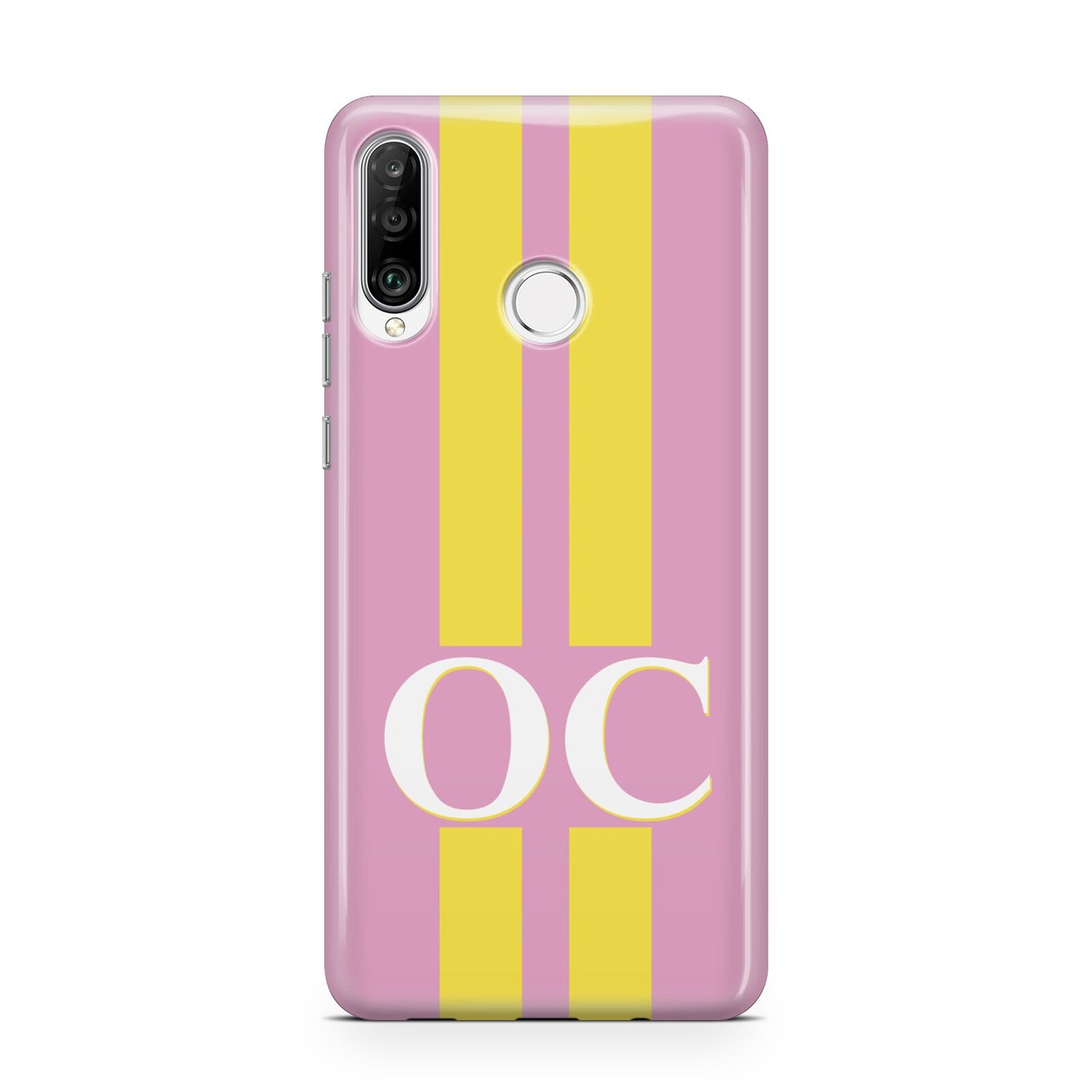 Pink Personalised Initials Huawei P30 Lite Phone Case