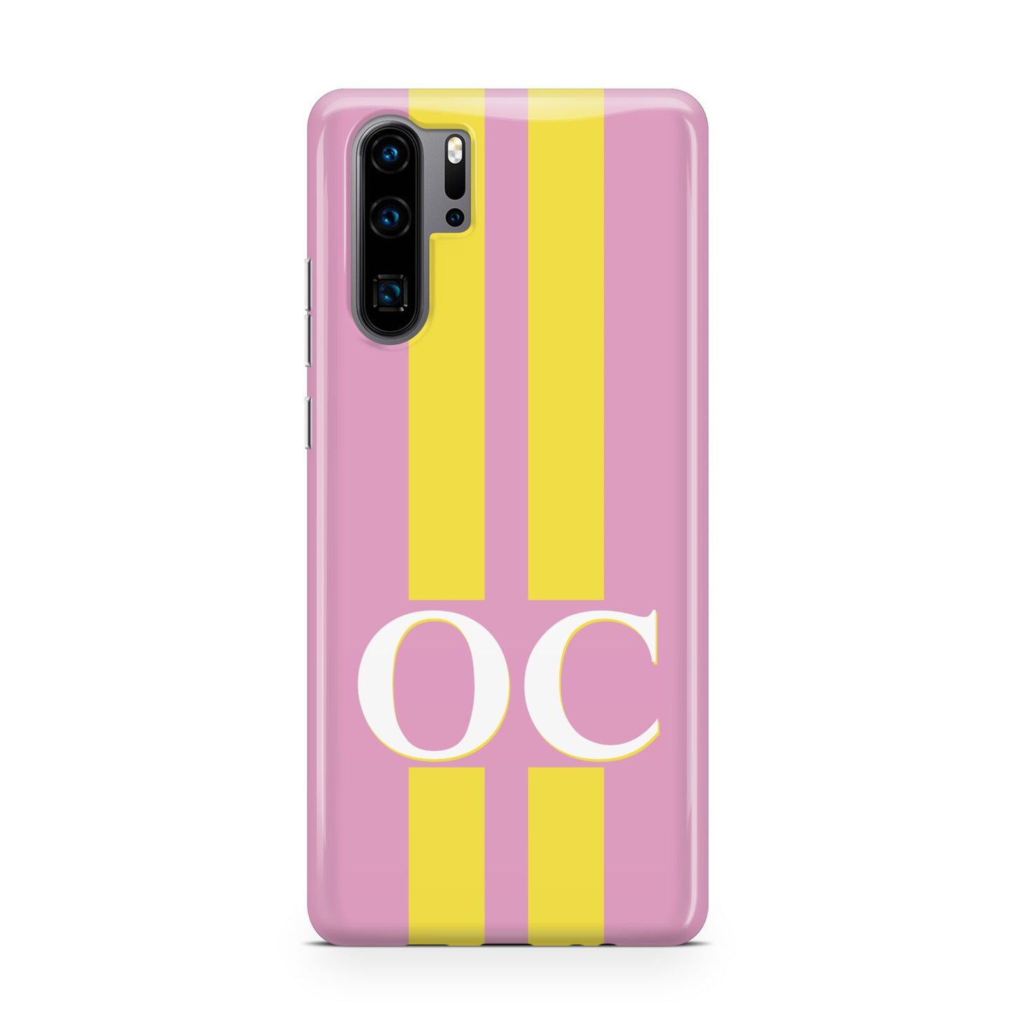 Pink Personalised Initials Huawei P30 Pro Phone Case