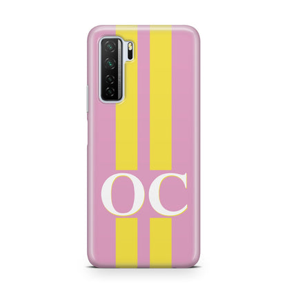 Pink Personalised Initials Huawei P40 Lite 5G Phone Case