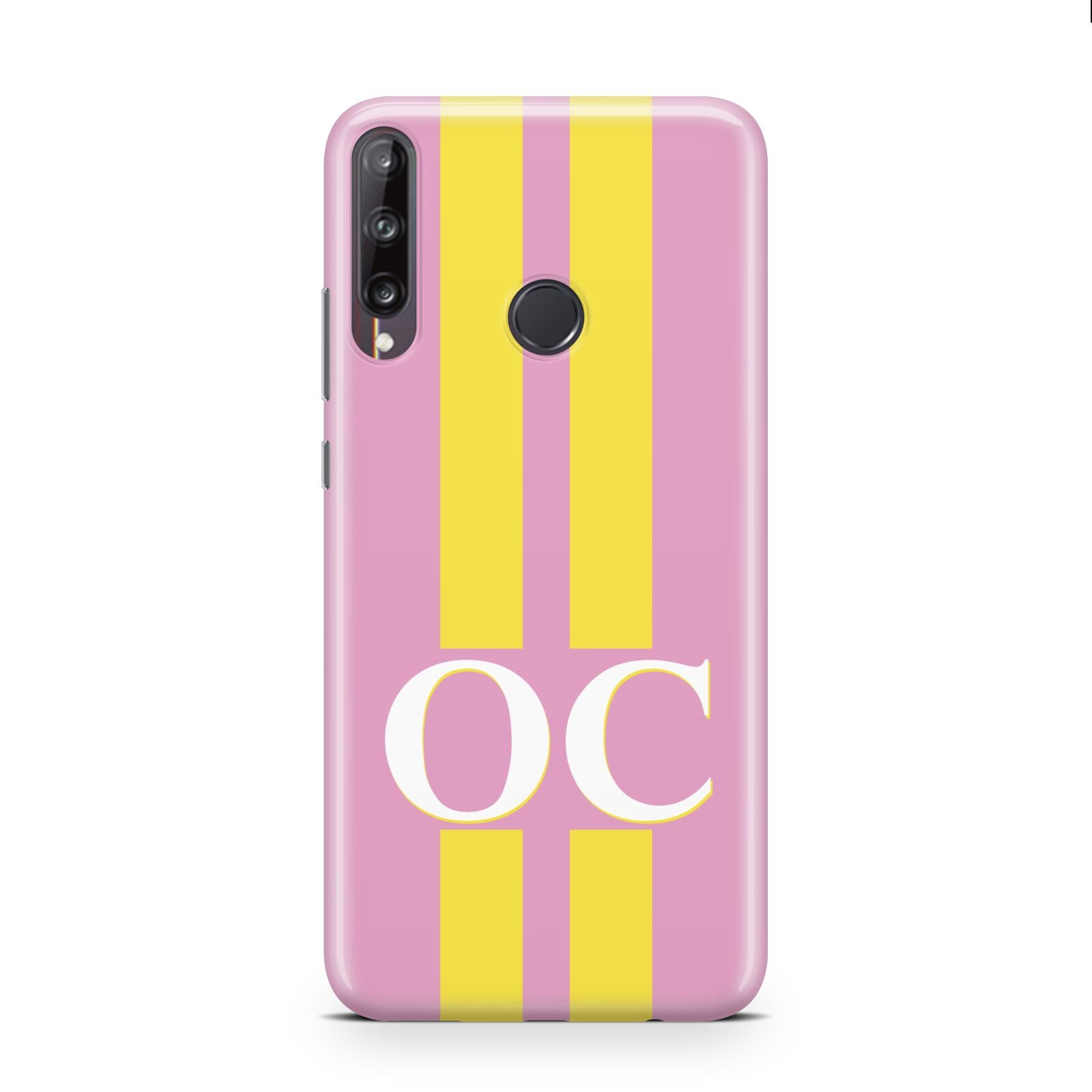 Pink Personalised Initials Huawei P40 Lite E Phone Case
