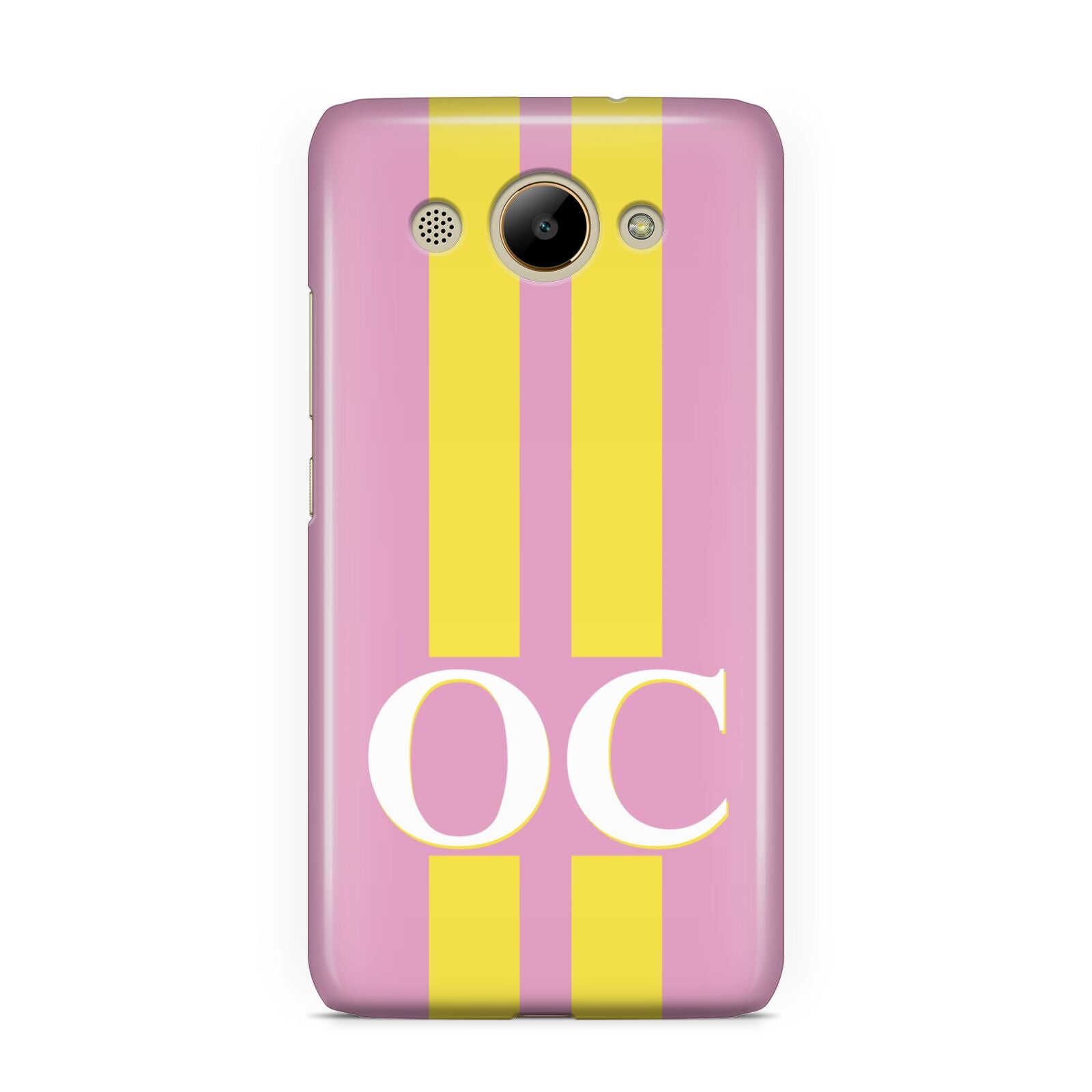 Pink Personalised Initials Huawei Y3 2017
