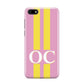 Pink Personalised Initials Huawei Y5 Prime 2018 Phone Case
