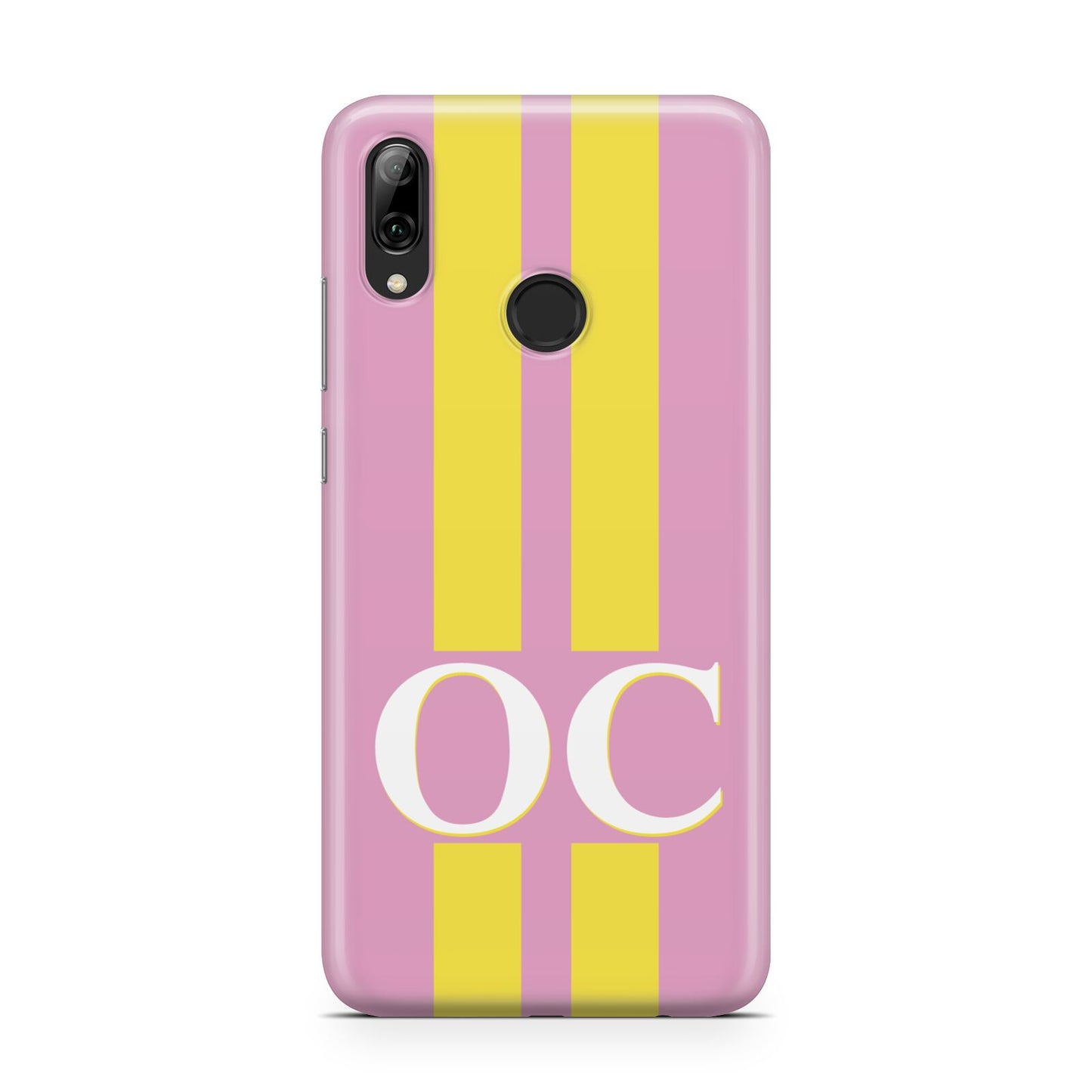 Pink Personalised Initials Huawei Y7 2019