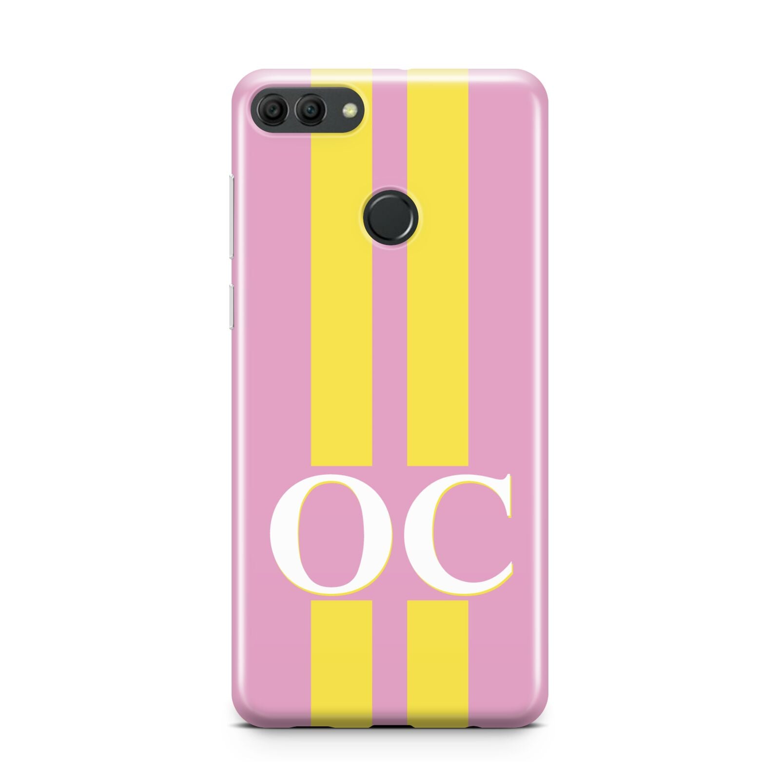 Pink Personalised Initials Huawei Y9 2018