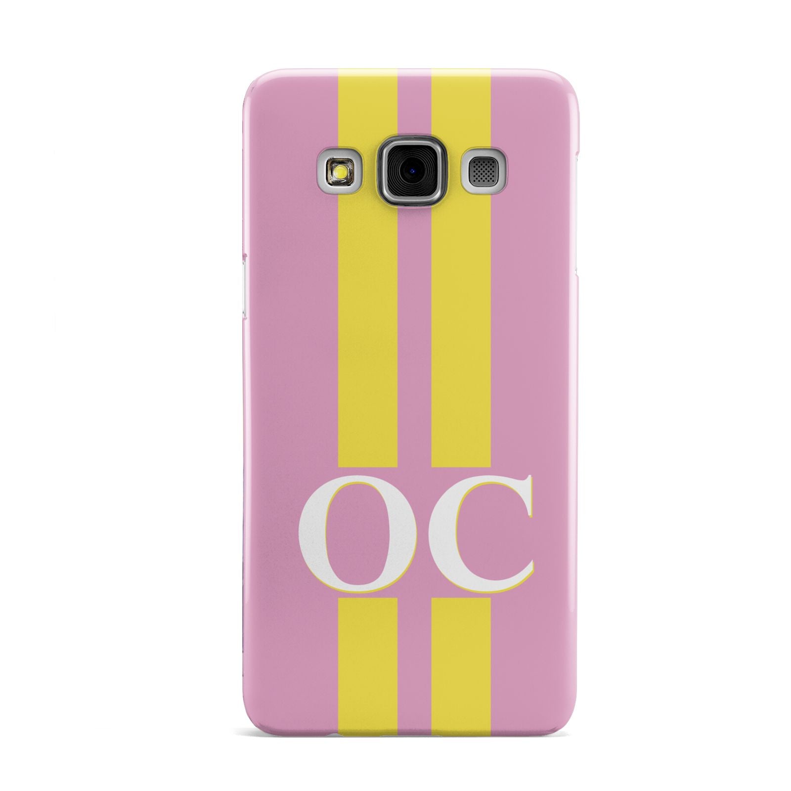 Pink Personalised Initials Samsung Galaxy A3 Case