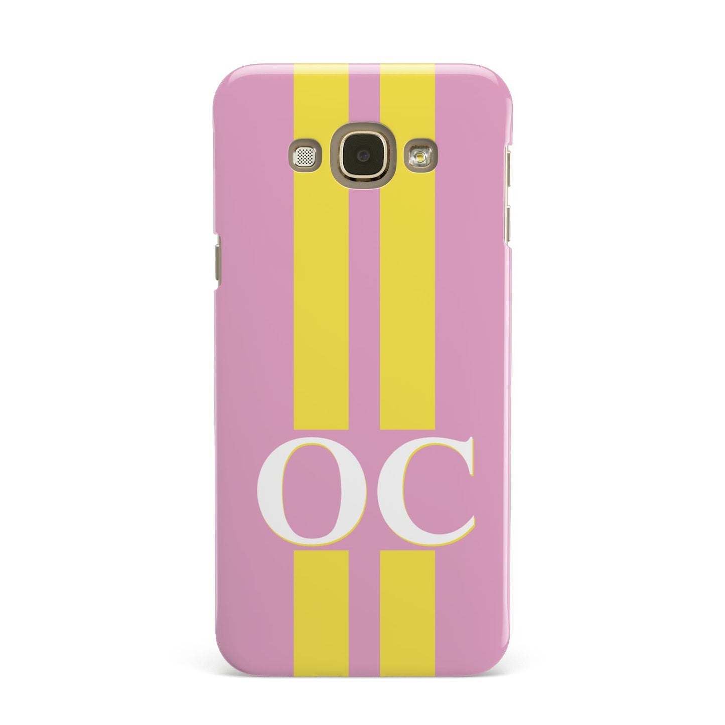 Pink Personalised Initials Samsung Galaxy A8 Case