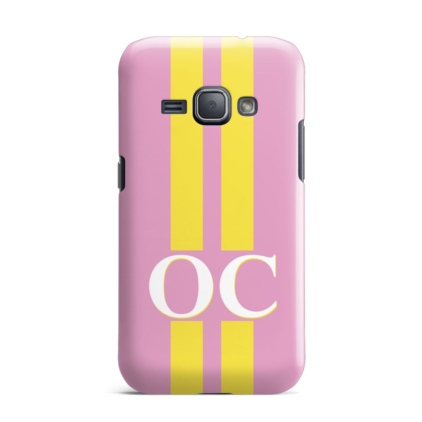 Pink Personalised Initials Samsung Galaxy J1 2016 Case