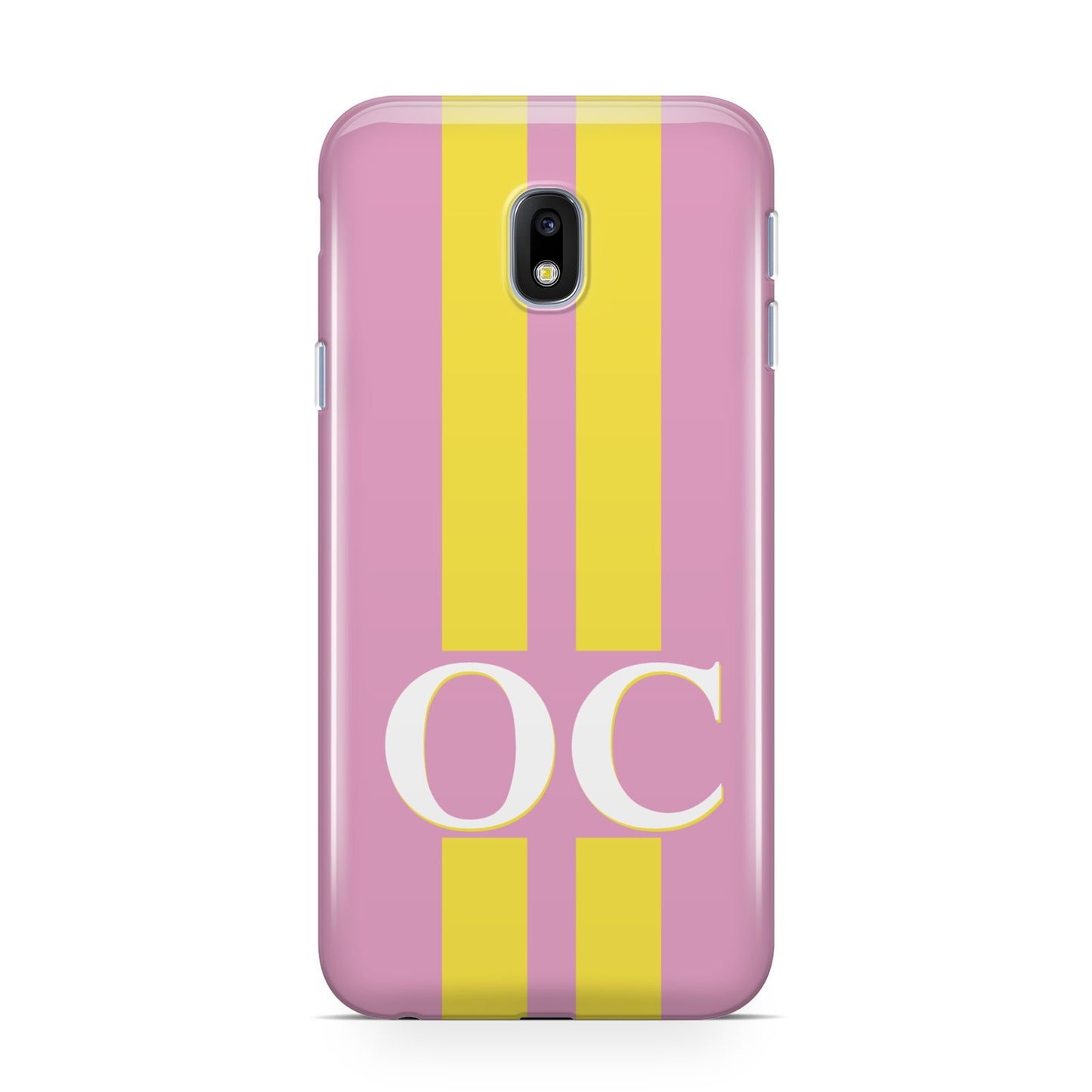 Pink Personalised Initials Samsung Galaxy J3 2017 Case