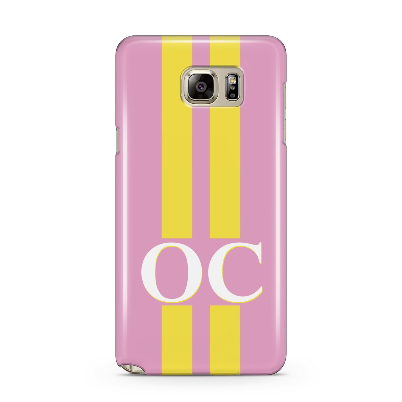 Pink Personalised Initials Samsung Galaxy Note 5 Case