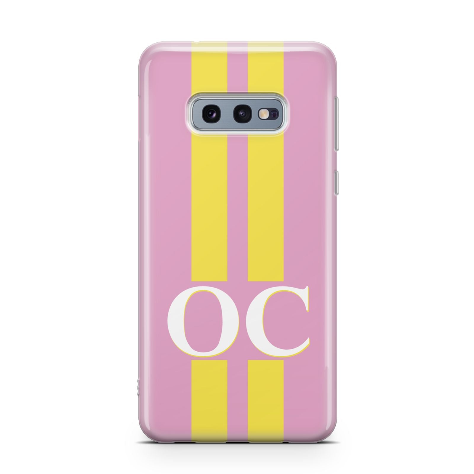 Pink Personalised Initials Samsung Galaxy S10E Case