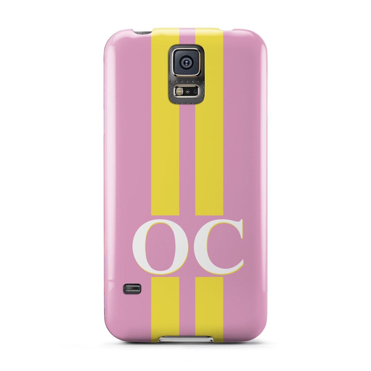 Pink Personalised Initials Samsung Galaxy S5 Case