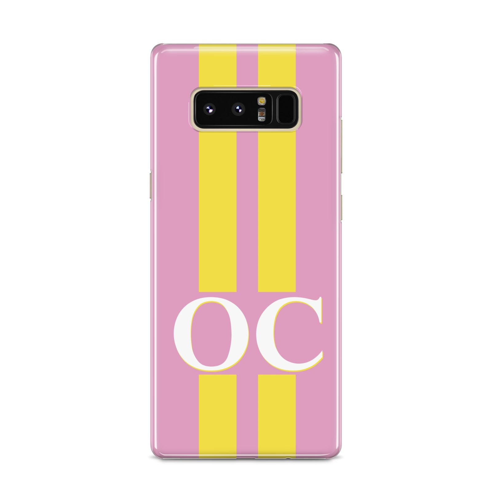 Pink Personalised Initials Samsung Galaxy S8 Case